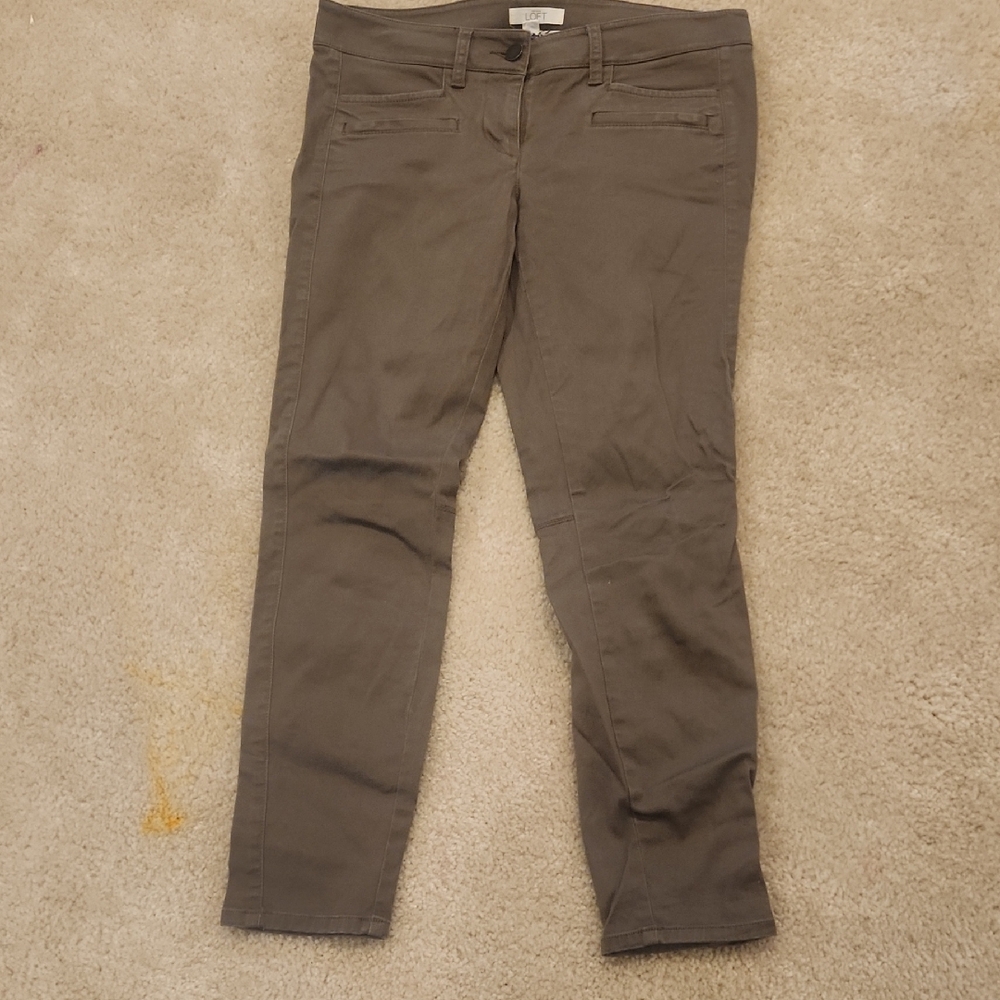LOFT Women's Taupe Skinny Pants